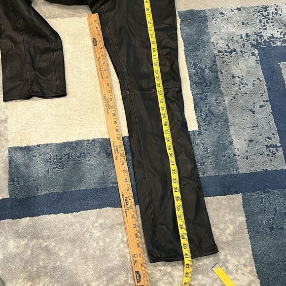 Cache leather pants womens size 6 vintage high waist - Picture 10 of 11